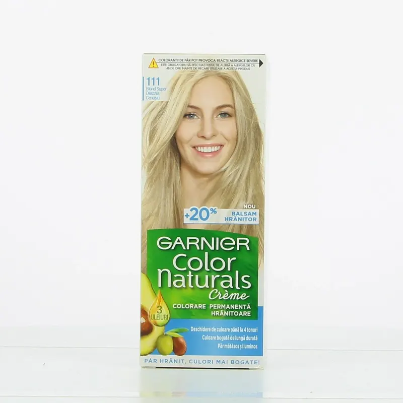 GARNIER COLOR NATURALS Vopsea De Par Nuanta 111 Blond Super Deschis Cenusiu 100 ml