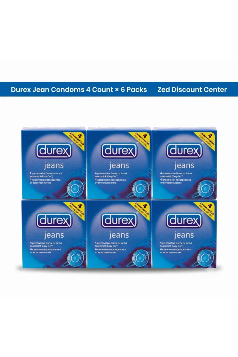 Jean Condoms 4 Count × 6 Packs