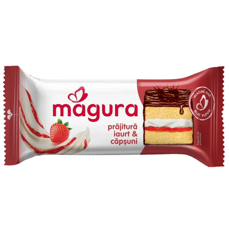 MAGURA Prajitura cu Crema de Capsuni 24 x 35 g