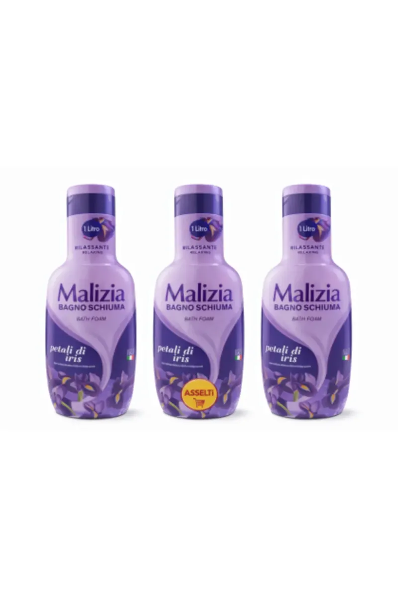Set 3 x Bagno Schiuma Petali di Iris, 1 L