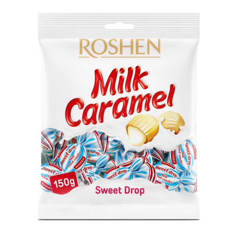 ROSHEN Dropsuri cu Aroma si Umplutura de Lapte 150 g