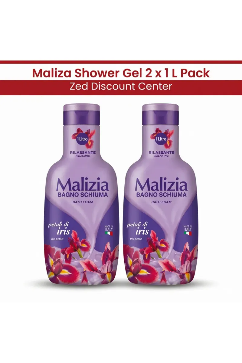 Shower Gel - Bath Foam Iris Petals 1L x2 Pack