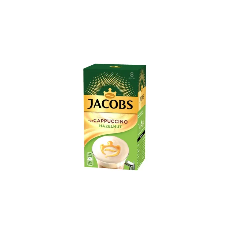 JACOBS Cafea Solubila Cappuccino cu Alune 8 x 17,8 g
