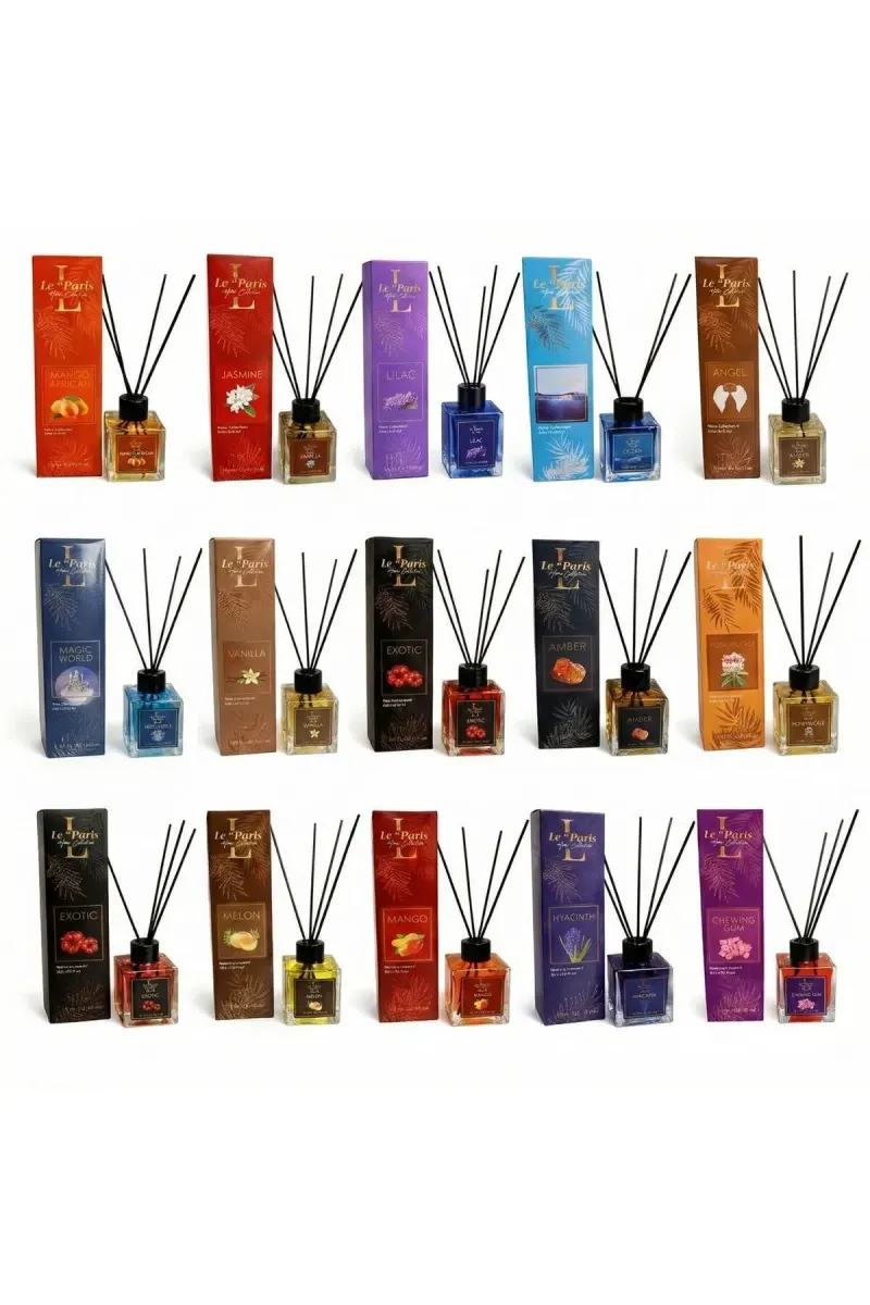 Room Freshener with Sticks 120ml Mega Set of 15