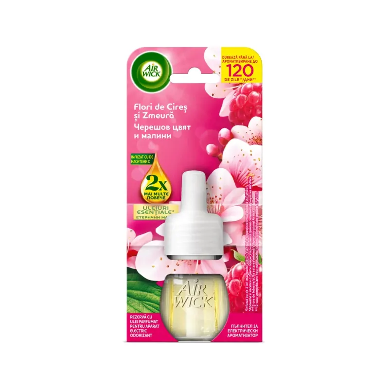AIR WICK Rezerva Zmeura si Flori de Cires 19 ml