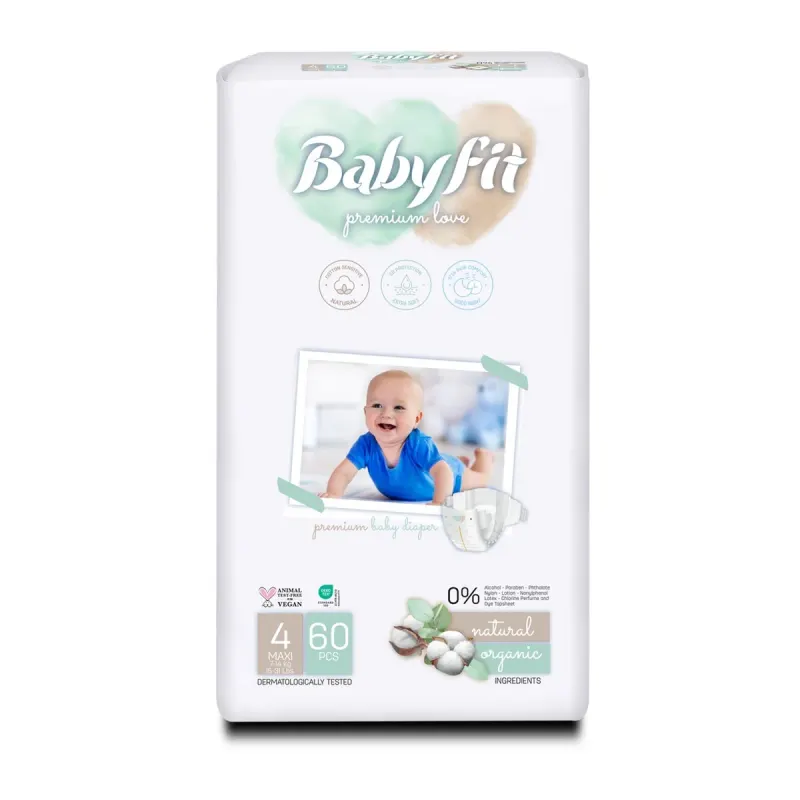 Baby fit Scutece Maxi 60 Bucati Numarul 4