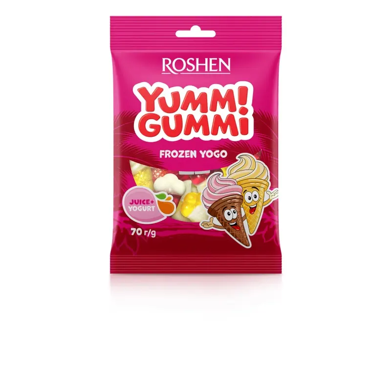 ROSHEN YUMMI GUMMI Jeleuri Frozen Yogo 70 g