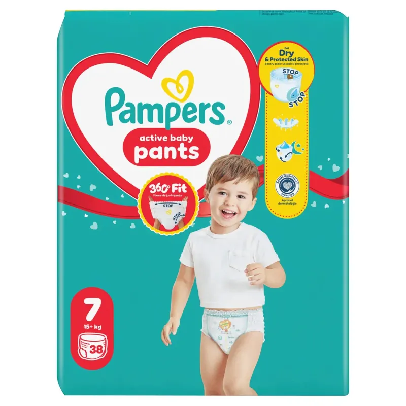 Pampers pants Scutece Chilotel Marimea 7 38 Bucati