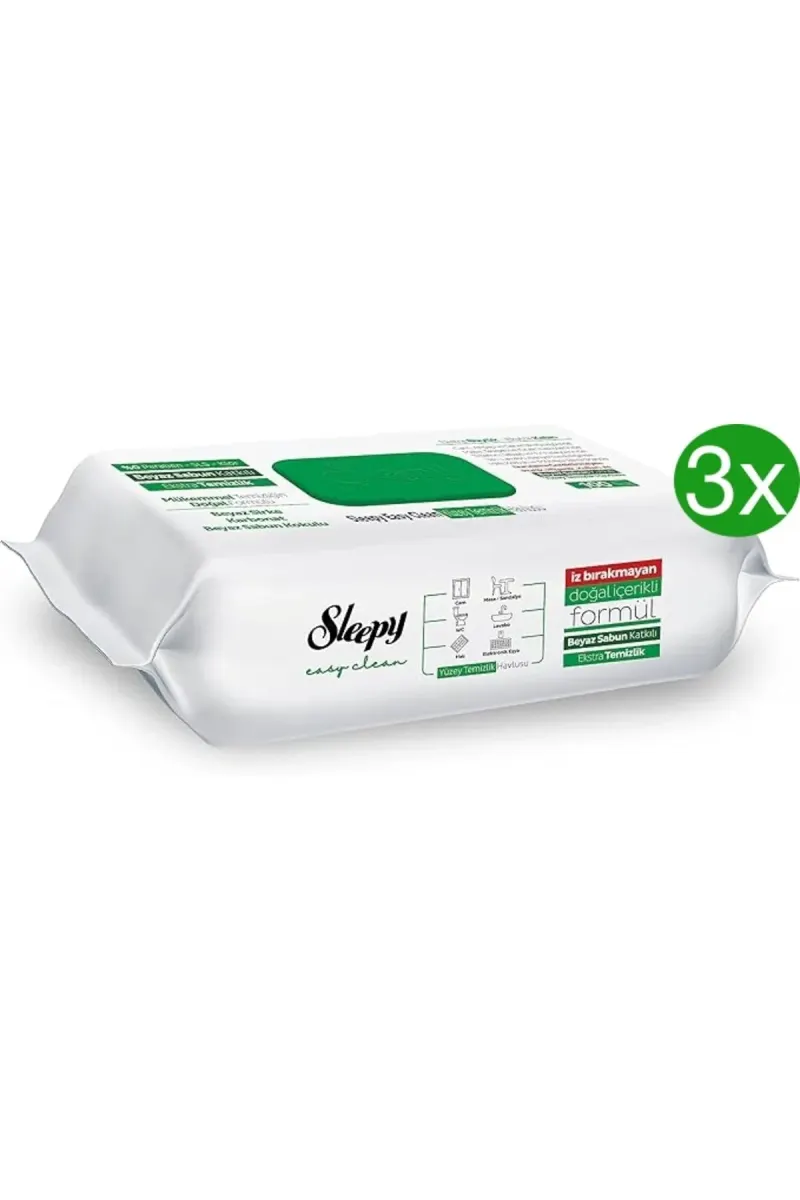 PACK - Easy Clean Multi-Surface Wet Wipes White Soap Additive, 3 x 100 pcs./pack