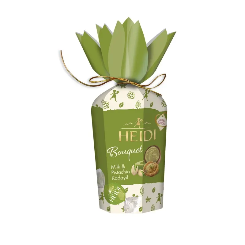 HEIDI Praline din Ciocolata cu Fistic & Cataif 120 g