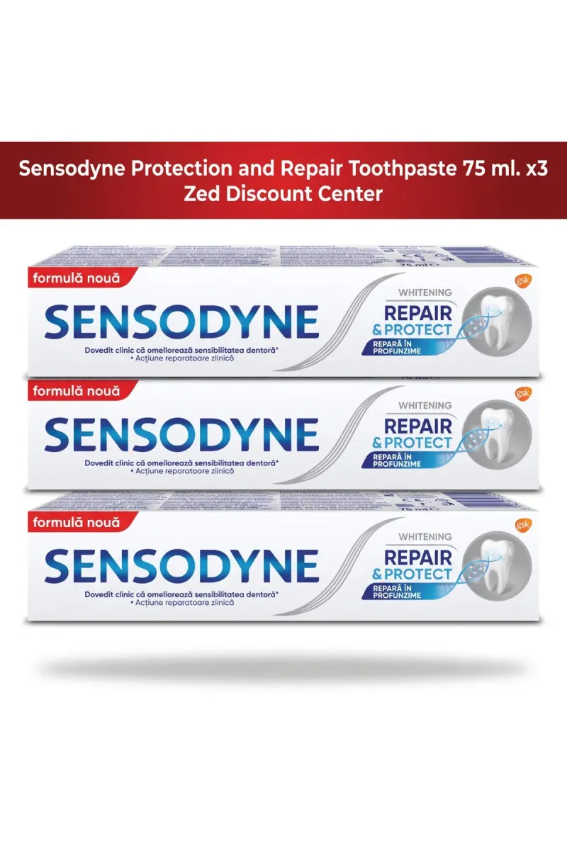 Protection and Repair Toothpaste 75 ml. x3