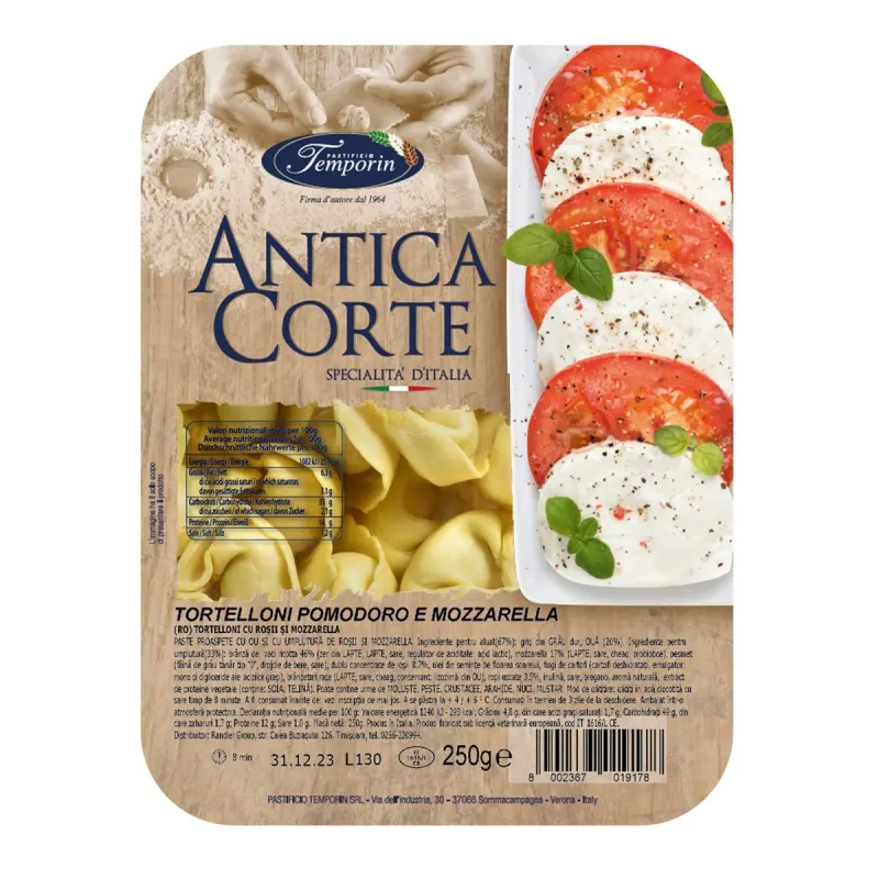 ANTICA CORTE Tortelloni cu Rosii si Mozzarella 250 g