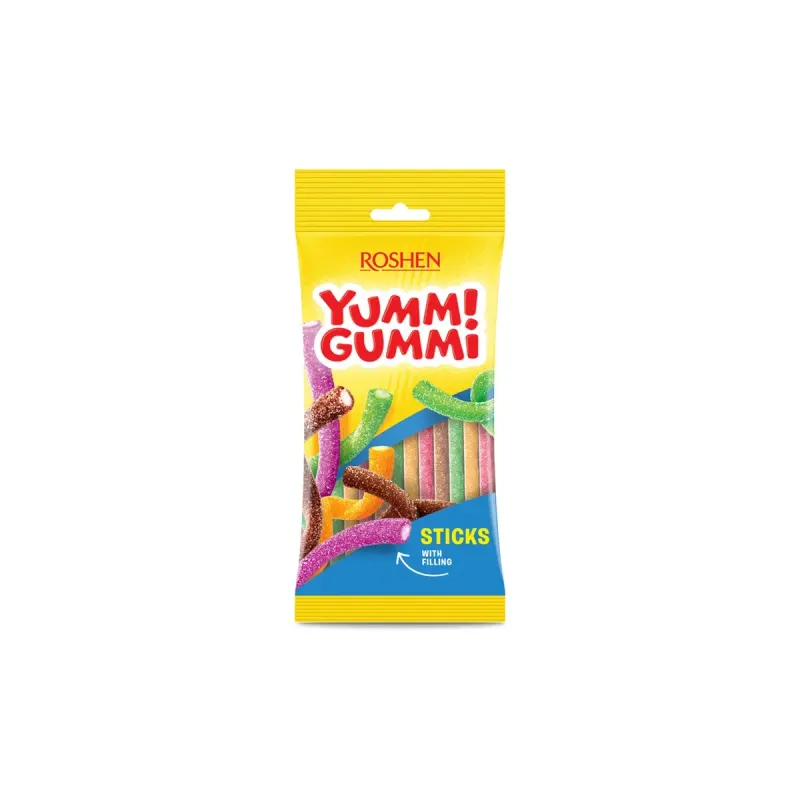 ROSHEN YUMMI GUMMI Jeleuri Sticks 70 g
