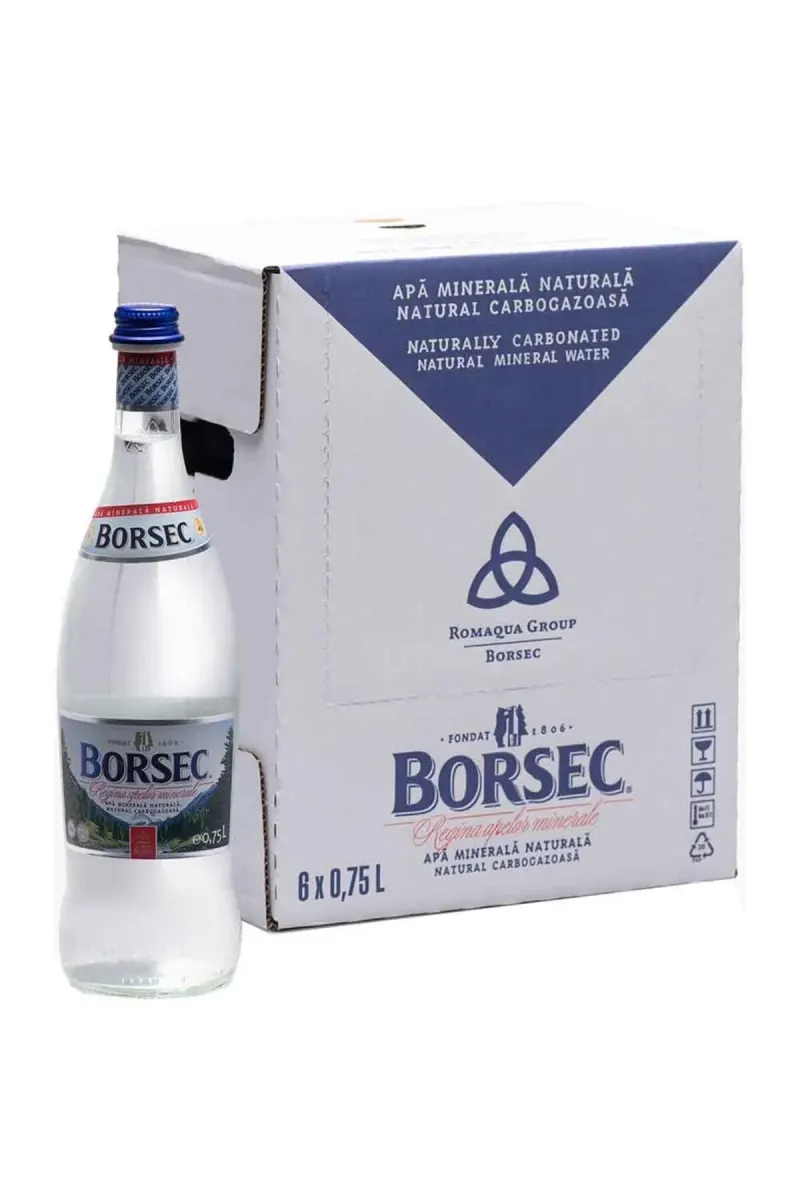 MINERAL WATER, 0.75L x 6 PIECES, GLASS