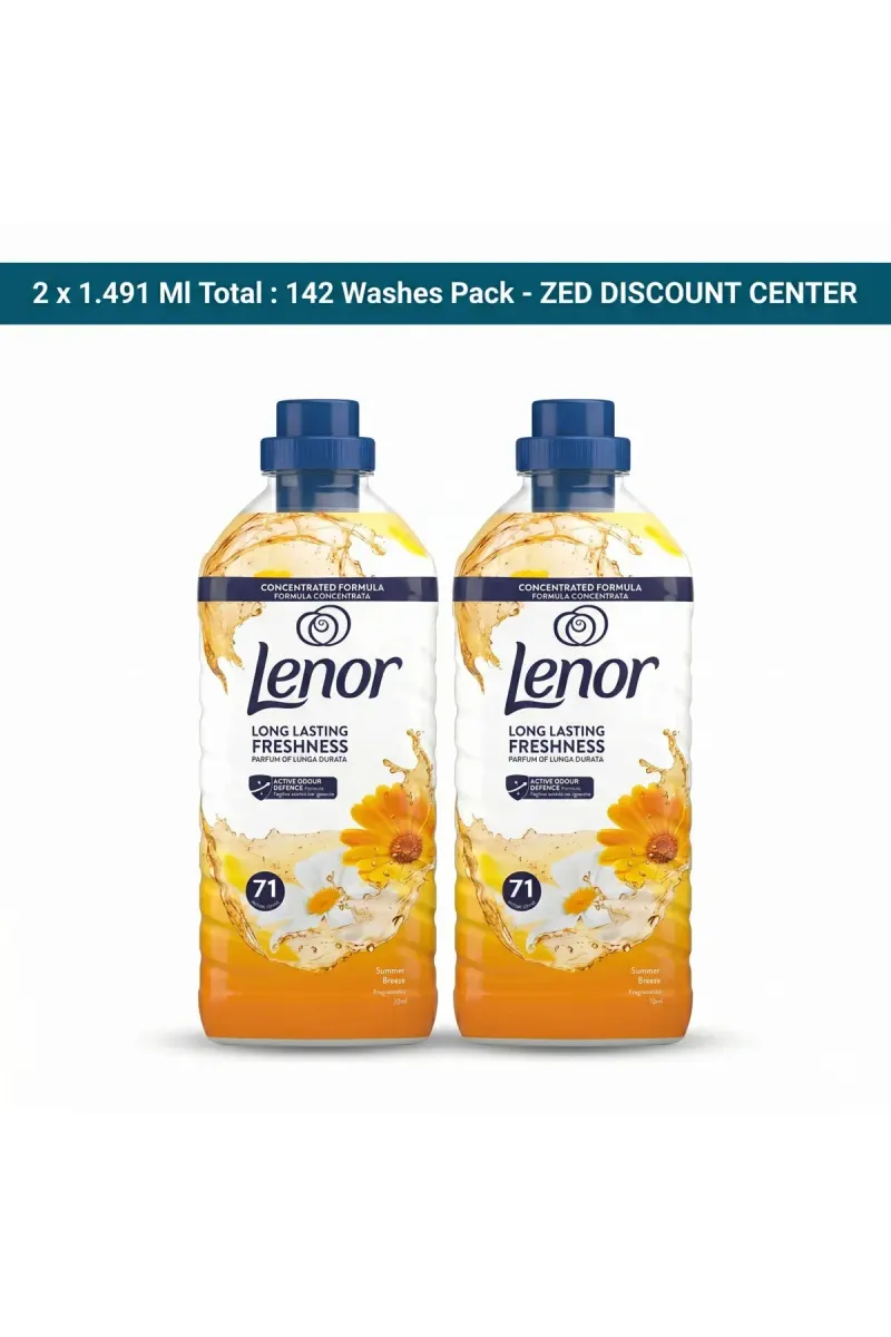 Summer Breeze Fabric Conditioner 2x1.491 L, 142 Washes Twin Pack
