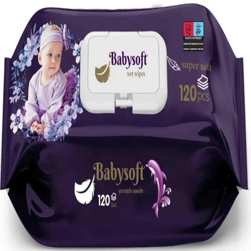 BABYSOFT 120 Servetele Umede Copii