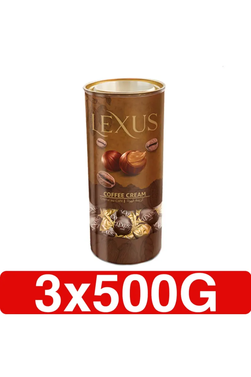 MILKY COMPOUND CHOCOLATE FILLED WITH COFFEE CREAM 3 X 500G