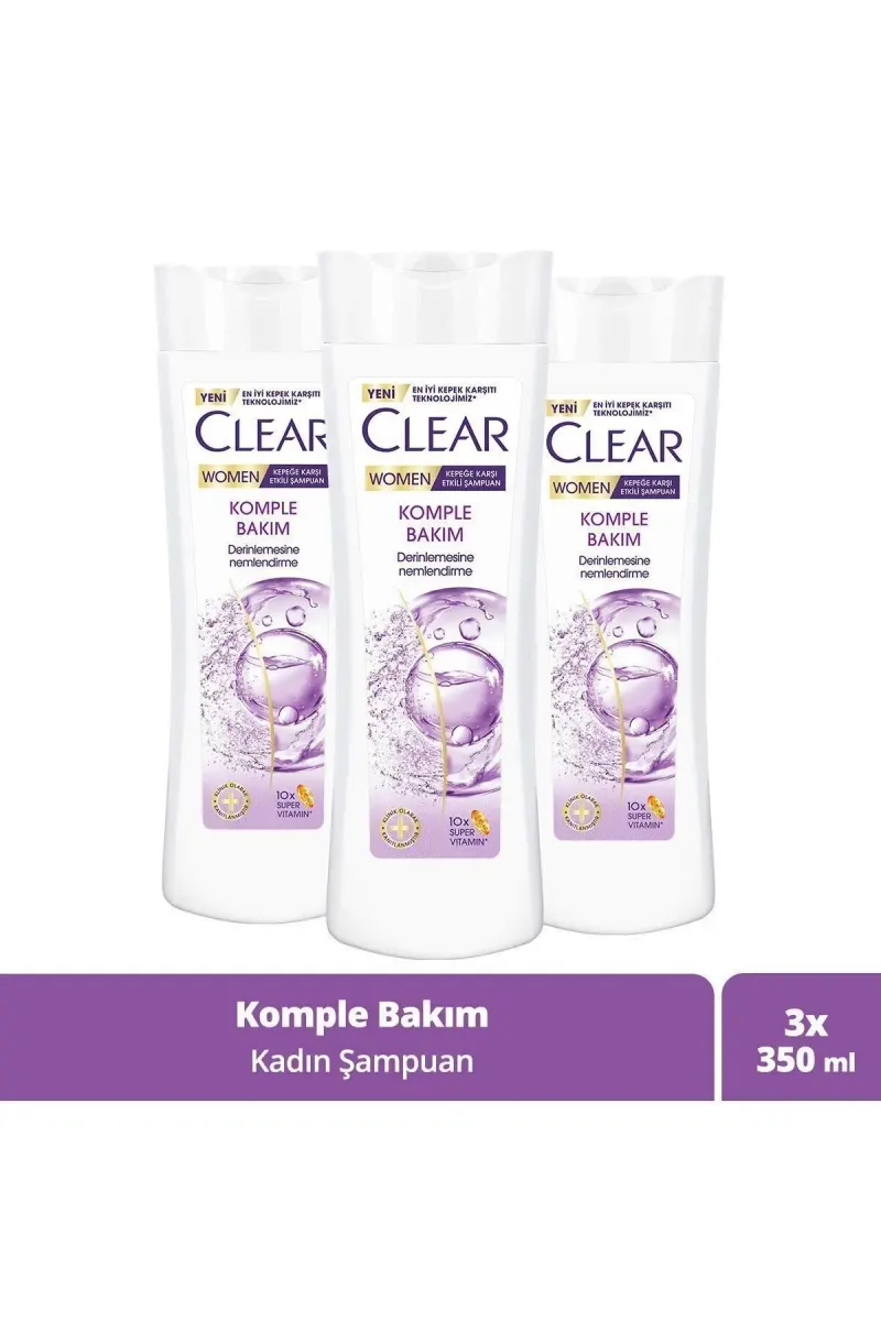 350 ml X3 Women Shampoo - Complete Care Effective Against Dandruff