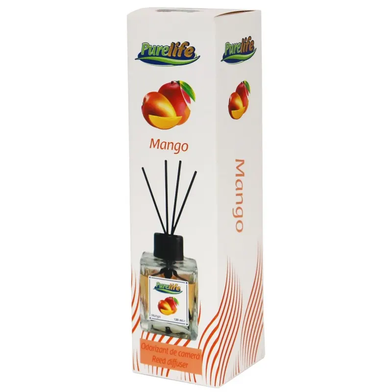Purelife Odorizant cu Betisoare Mango 120 ml