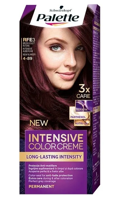 Palette Intensive Color Creme Vopsea De Par Nuanta RFE3 Brun Violet Intens 110 ml