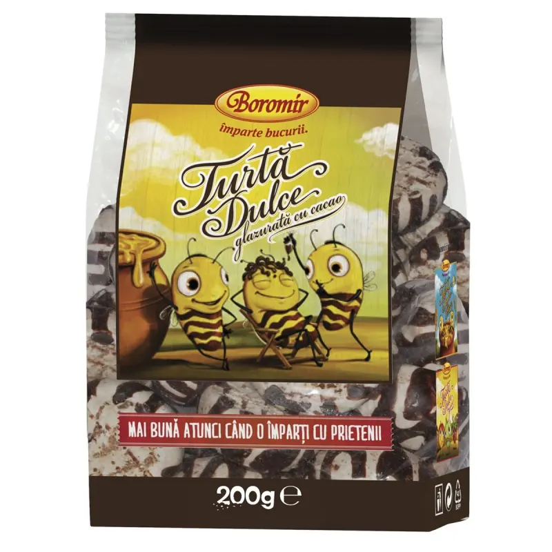 Boromir Turta Dulce cu Glazura Cacao 200 g