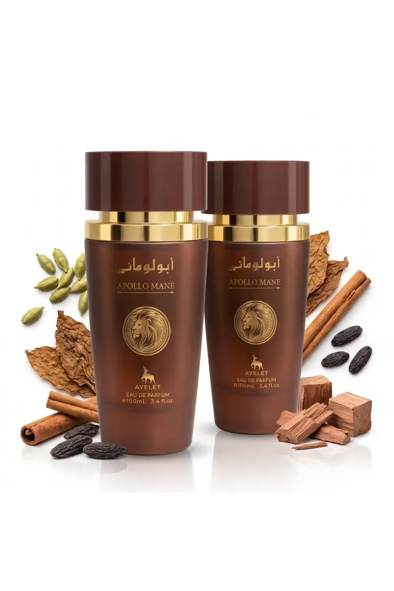 Set of 2 Oriental Perfumes for Men - Apollo Mane Brown 100ML - EDP