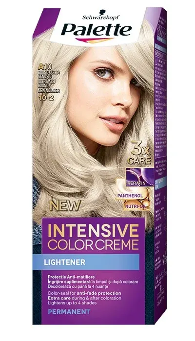 Palette Intensive Color Creme Vopsea De Par Nuanta A10 Blond Cenusiu 110 ml