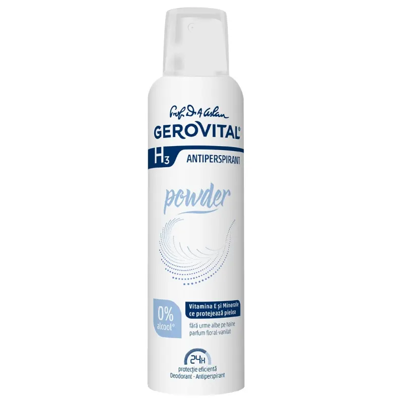 GEROVITAL H3 Deodorant Antiperspirant Powder 150 ml