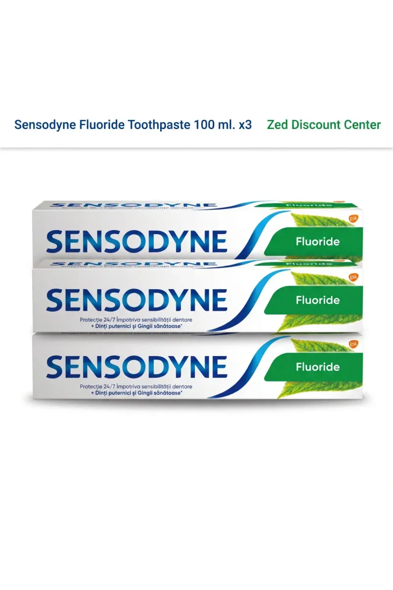 Fluoride Toothpaste 100 ml. x3
