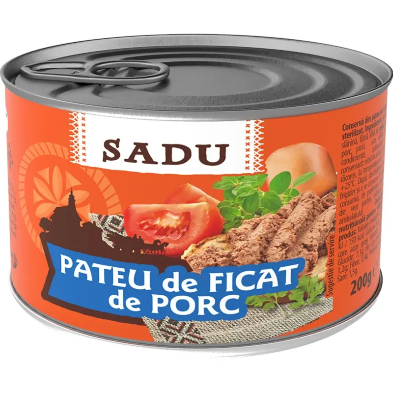 SADU Pateu de Ficat de Porc 6 x 200 g