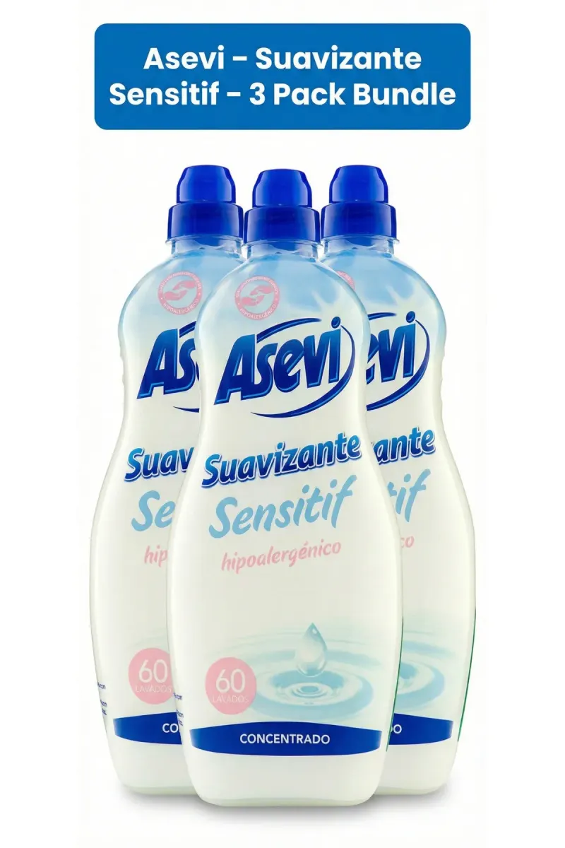 SENSITIVE FABRIC CONDITIONER 60 washes, 1.44 L x 3