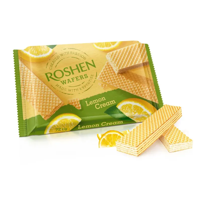 ROSHEN Napolitane Umplutură Lămâie 11 x 72 g
