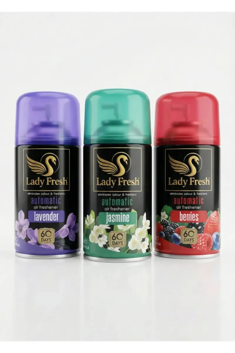 Automatic Room Fragrance Spray Refill 250ml x 3 pieces - Compatible with all machines