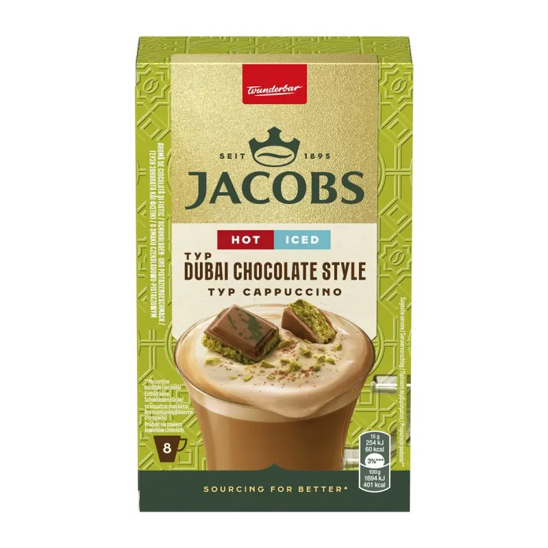 JACOBS Cafea Solubila Cappuccino Dubai 8 x 15 g
