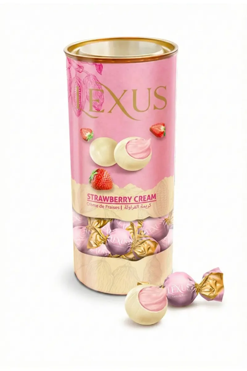Milky Compound Chocolate Strawberry Filled 500g