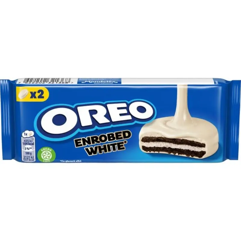 OREO Biscuiti cu Glazura Alba 24 x 41 g