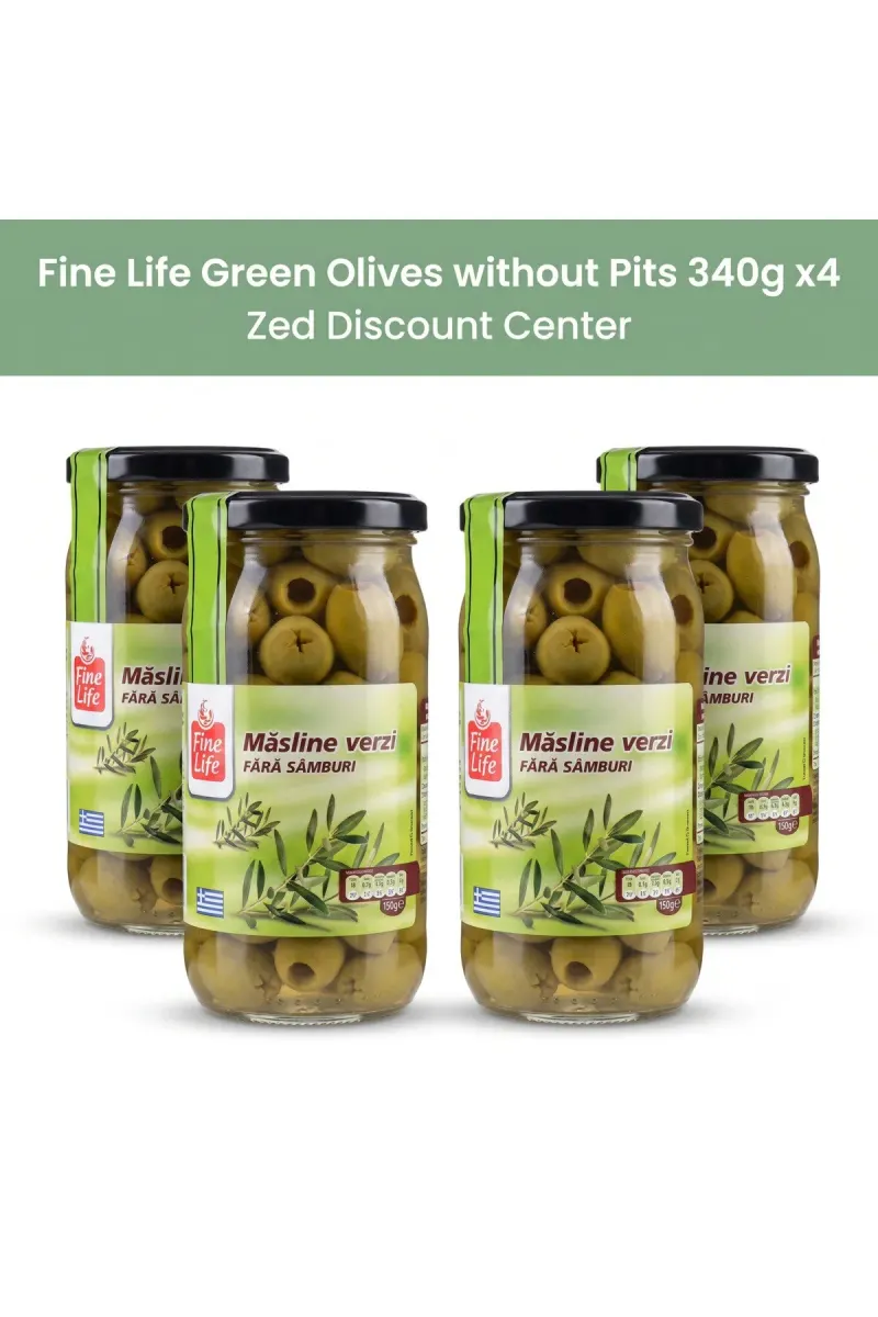 Green Olives without Pits 340g x4