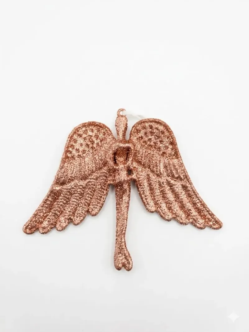 Decoratiune Ingeras cu Glitter Cooper 15 x 11 x 1,5 cm