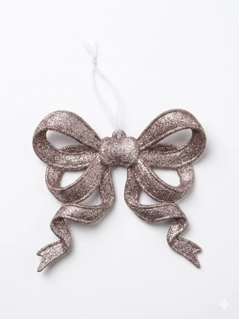 Decoratiune Funda cu Glitter Champain 14 x 12 x 1,5 cm