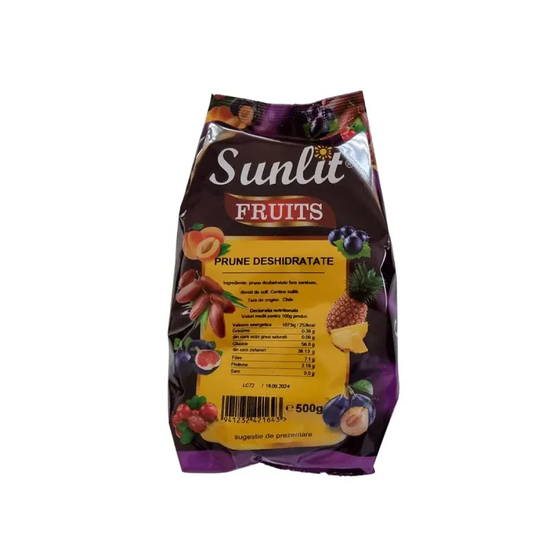 SUNLIT Prune Deshidratate 500 g