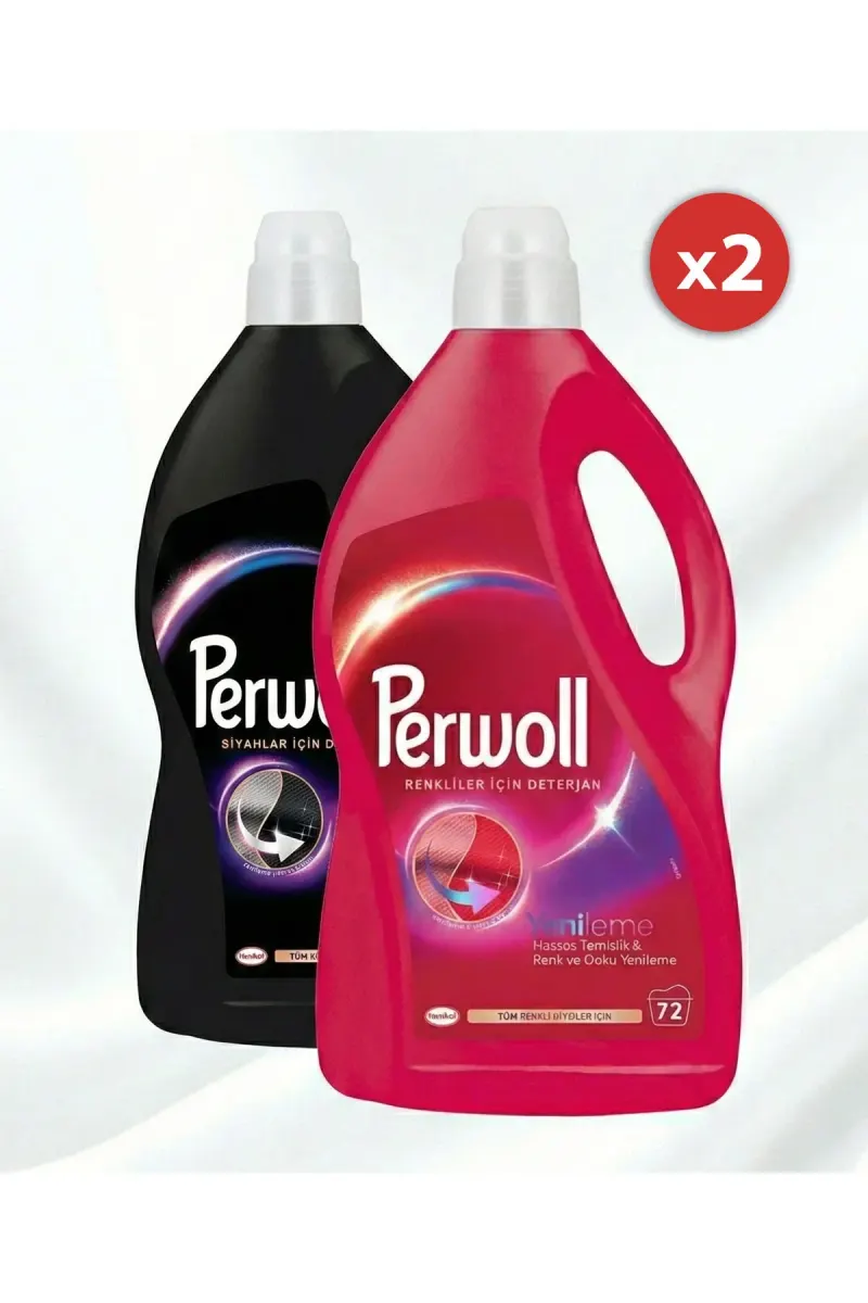 Liquid Detergent for Black & Color Clothes - 72 Washes - 2 x 3.96 L