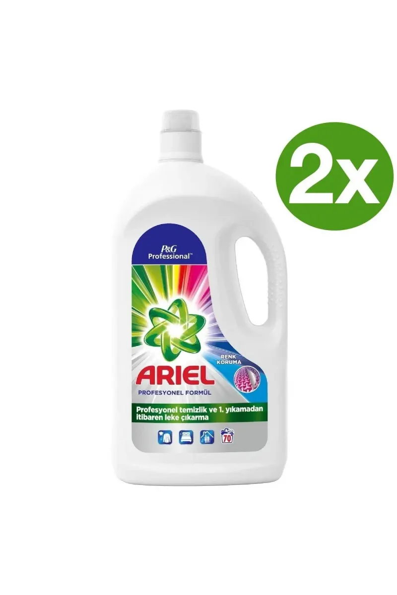 Liquid Automatic Detergent Color 70 Washes 2 x 3.85 L