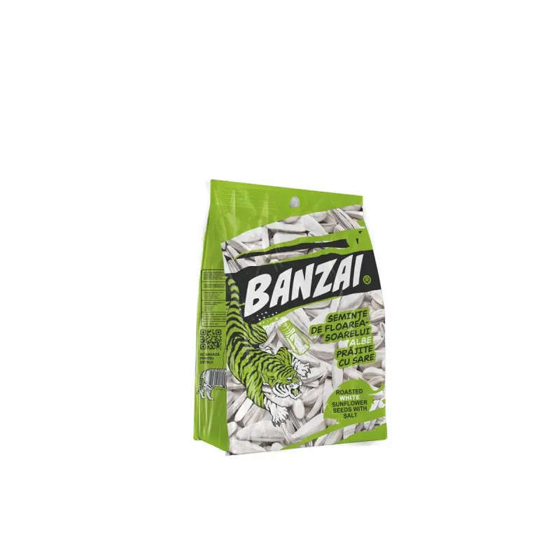 BANZAI Seminte Albe de Floarea Soarelui Prajite 80 g