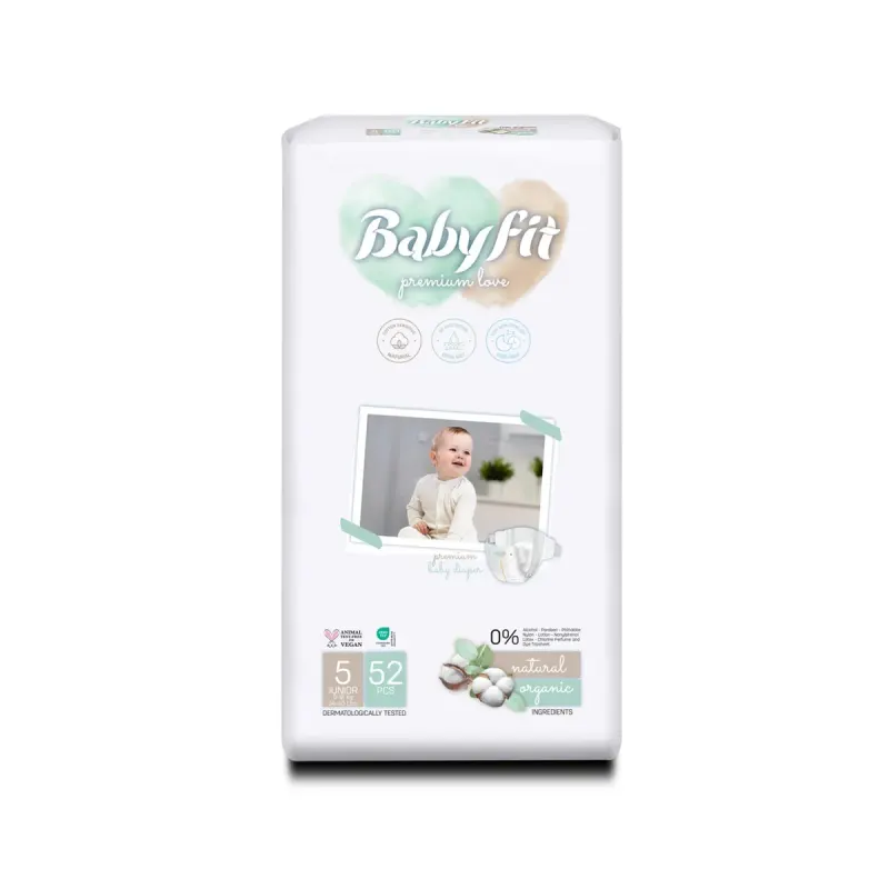 Baby fit Scutece Junior 52 Bucati Numarul 5