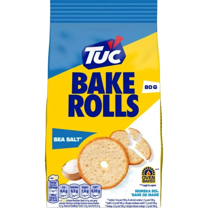 TUC Bake Rolls Sare 80 g