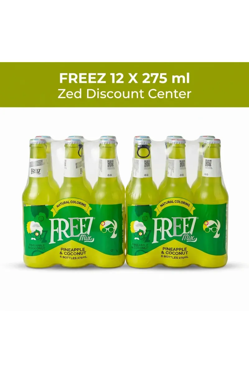 Premium Sparkling Drink | PINEAPPLE & COCONUT 12 x 275ml Pack | Refreshing Beverage