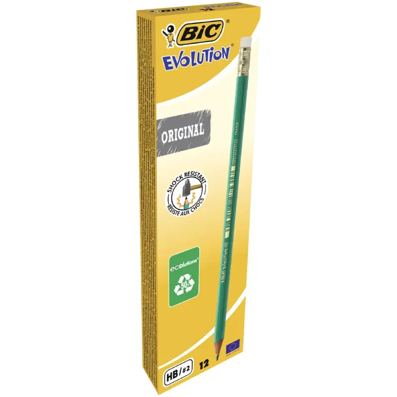 BiC Eco Creione Hb Flexibile cu Guma 12 bucati