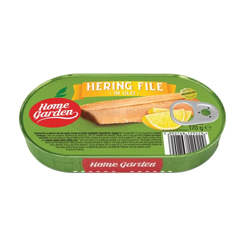 Home Garden Hering File in Ulei Vegetal 170 g
