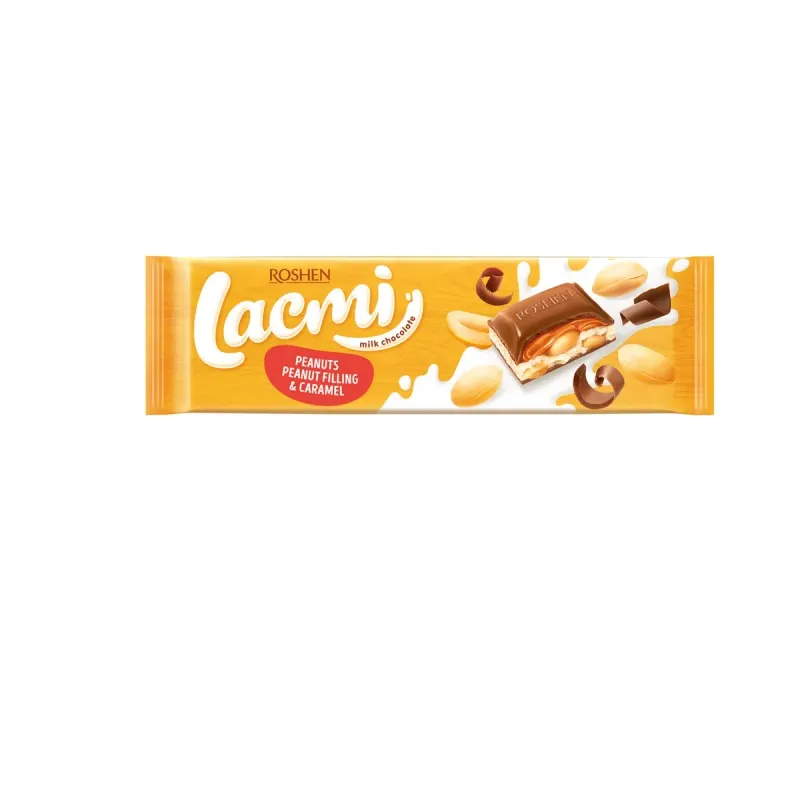 LACMI Ciocolata cu Lapte Arahide si Caramel 295 g