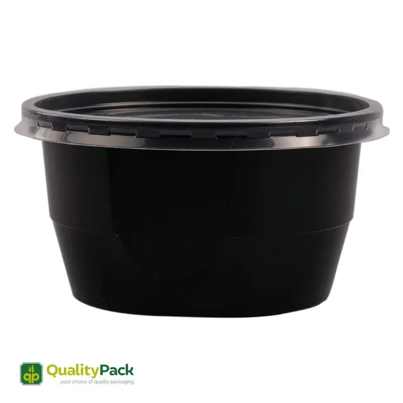 QualityPack Boluri Negre pentru Supa 560 ml 50 bucati